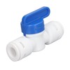10Pcs Inline Shut Off Ball Valve 3/8in OD Plastic Quick