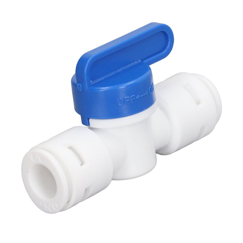10Pcs Inline Shut Off Ball Valve 3/8in OD Plastic Quick