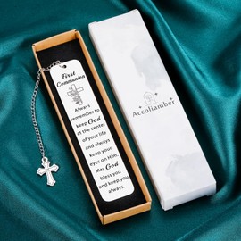 First Communion Gifts for Girls First Communion Gifts for Boys Women Men Happy First Holy Communion Bookmark 1st Communion Favors Baptism Confirmation Gifts Christian Religious Easter Basket Stuffers