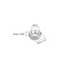 sourcing map Hex Nuts, M2.5x0.45mm Metric Coarse Thread Hexagon Nut,
