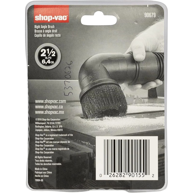 For Shop-Vac Shop-Vac 2.5 Inch Right Angle Brush for Dusting