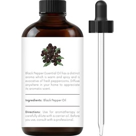 Handcraft Blends Aceite esencial de pimienta negra – 1 onza líquida – 100% puro y natural – Aceite esencial de primera calidad para difusor y aromater