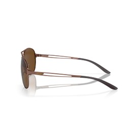 Oakley Women's Caveat Polarized Aviator Sunglasses,Brunette Frame/Brown Lens,One Size