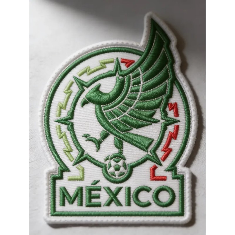 Parche Bordado Escudo Seleccion Mexicana Mexico 10x7cm.