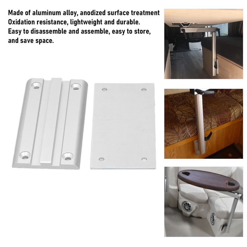 Removable Table Leg Bracket Aluminum Alloy Rotatable Surpport RV Accessories