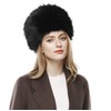 Folove Women's Fur Hat, Fluffy, Volume, Fluffy, Warm, Cold Protection,