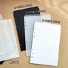 DY.2ten Index Divider Cards, A5, Vertical, 5 Slots, 6 Holes,