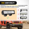 Nilight 12 Inch LED Light Bar Cover 2 PCS Yellow
