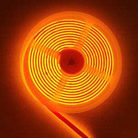 KD-tec 528Led/m COB Flexible LED Strip Light 16.4FT DC12V/24V Bendable Tape (Orange, 12V)