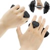 2 Pairs Weight Lifting Grips (Black + Gray) | Premium