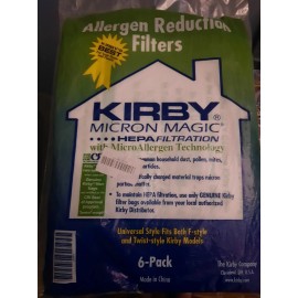 For Kirby Kirby Micron Magic HEPA Filters with MicroAllergen Technology, 6-Pack