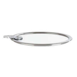 Cristel Strate Glass 9.5 Inch Detachable Handle Flat Lid