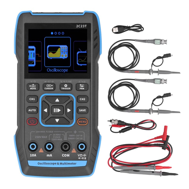 Oscilloscope Multimeter Waveform Generator 3 in 1 Handheld Digital Signal
