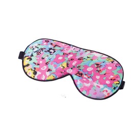 Tim & Tina Tim & Tina Silk Sleep Mask for Women Men Comfortable Blindfold Eye Mask with Adjustable Strap for Travel Yoga Nap Shift Work (Colorful Flowers)