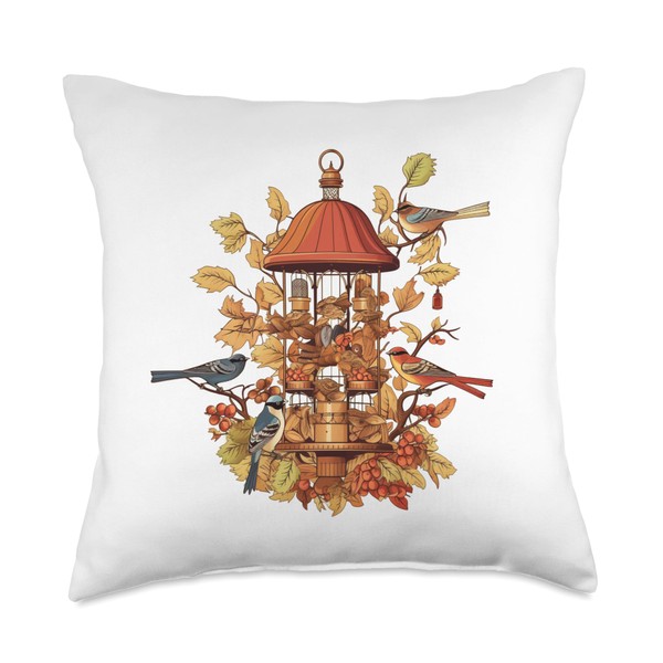 Funny Bird Feeder Feeder Lovers and Winter Birds Fans Throw