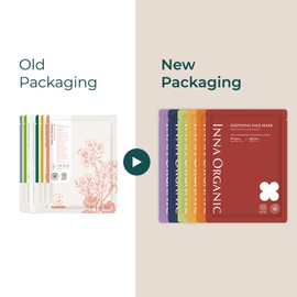 INNA ORGANIC MYRRH HYDRATING FACE, Deep Hydration, Long Lasting Moisturizing, Luxury Clean Beauty, Home SPA, Certified Natural, 0.8 fl.oz, Pack of 5