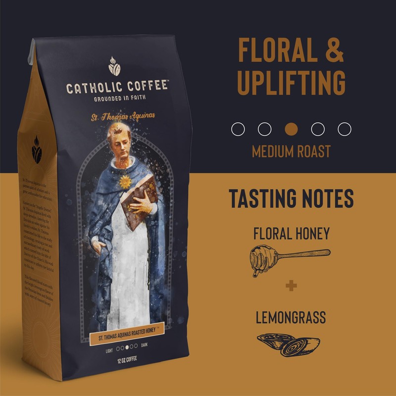 Catholic Coffee St. Thomas Aquinas | Medium Roast Whole Bean