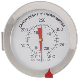 Fox Run 5673 Fat/Candy Thermometer, Stainless Steel, 2.75 x 2.75 x 5.75 inches