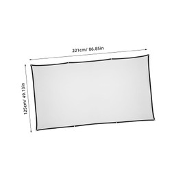 Mipcase Lightweight Portable Blank Projection Screen for Indoor and Outdoor Use for Theater Meetings and Exhibitions