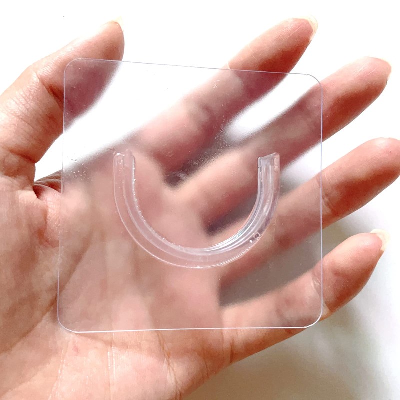 Venupple Spring Tension Rod Holder, 1.18 Inches Small Transparent Shower