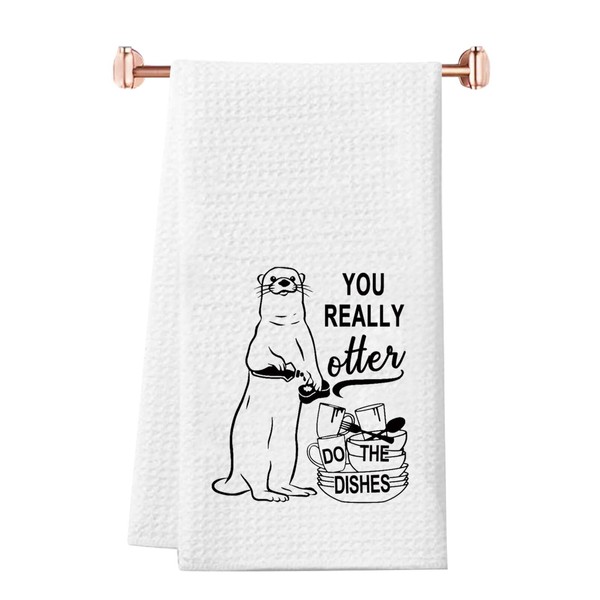 JTOUK Otter Gifts For Otter Lovers Kitchen Towel You Really