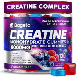 Bageto Creatine Gummies Complex + L-Carnitine + Taurine + Electrolytes