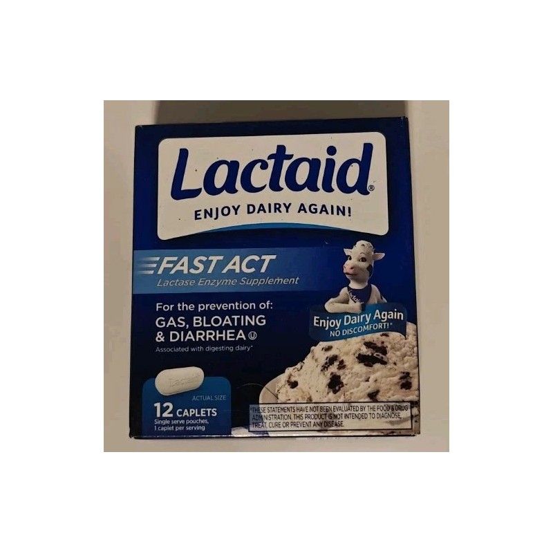 Lactaid Fast Act Lactose Intolerance Relief Caplets 12 Count 35