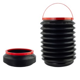 Collapsible Bucket with Handle - Small Water Bucket for Car & Home, Multifunctional - Plastic Foldable Bucket Collapsible for Storage - Fishing, Camping and Garden Bucket, 1.05 Gallon (4 L)