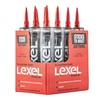 Sashco Lexel Flexible Caulk - Clear (10.5-Ounce Cartridge, Pack of
