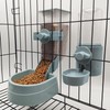 BNOSDM Rabbit Automatic Food Feeder and Water Dispenser Bunny Gravity