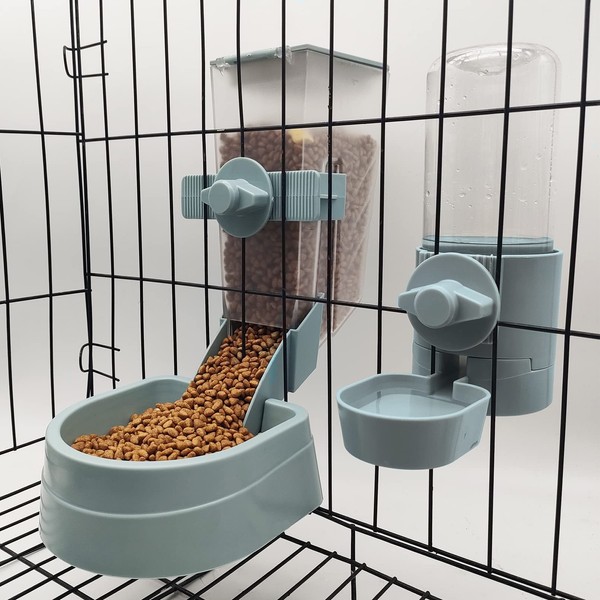 BNOSDM Rabbit Automatic Food Feeder and Water Dispenser Bunny Gravity