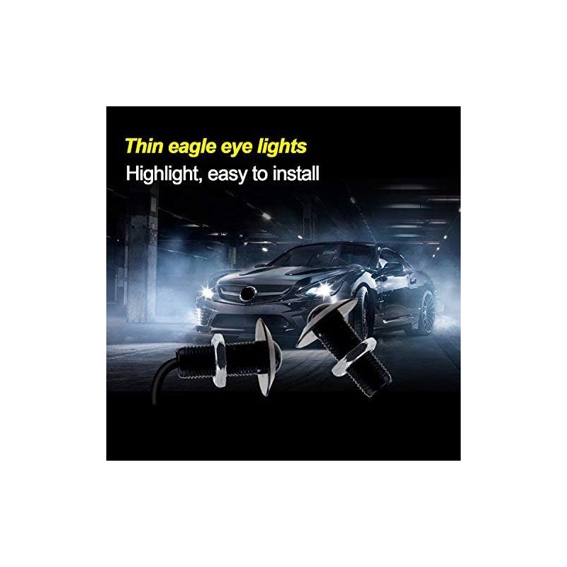 LEADTOPS Eagle Eye LED Lights, 10-pack DIY 12V Ultra thin