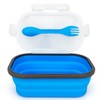 Lunbengo Collapsible Lunch Box Containers, Silicone Bento Box with Airtight