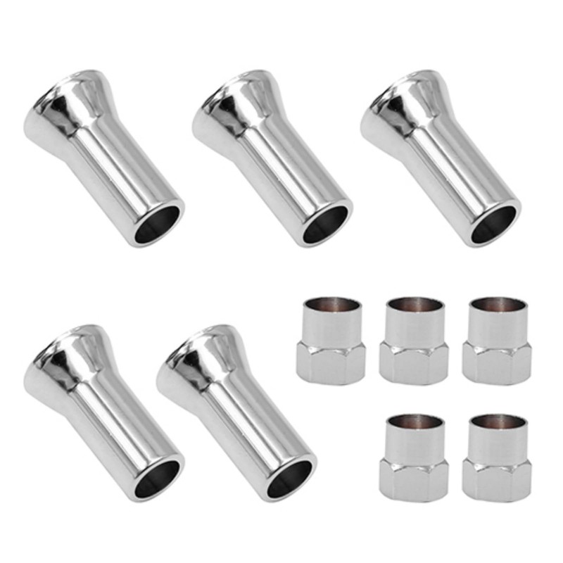 TR414AC TPMS Tire Valve Stem Cap & Sleeve Cover Chrome