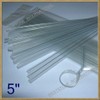 200pcs Plastic twist ties 5" x 5/32" - Clear Flat