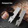 Hamans Mini EDC Pry Bar Titanium Bottle Opener Keychain Screwdriver