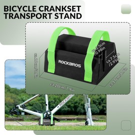 ROCKBROS Bicycle Chainset Protection Pad Protective Padding Bicycle Accessories Prevent Damage Universal Sponge+PV 20 * 10 * 17cm Black Green