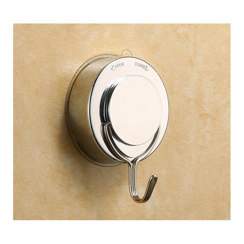 KOMUNJ Pack of 4 Suction Cup Hooks, Stainless Steel Extra