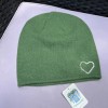 HaT Portolano Hat 40% Wool Heart Shape Diamond Accent Green