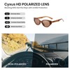 Cyxus Folding Polarized Sunglasses Cat Eye for Men Women Easy