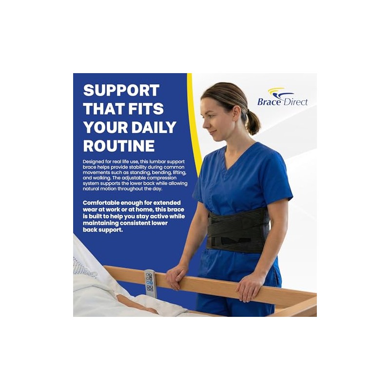 Brace Direct Faja de soporte lumbar Core - Cinturón para