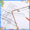 EBOOT 2 Packs 6 Inch Clear Plastic Rulers Clear Measuring