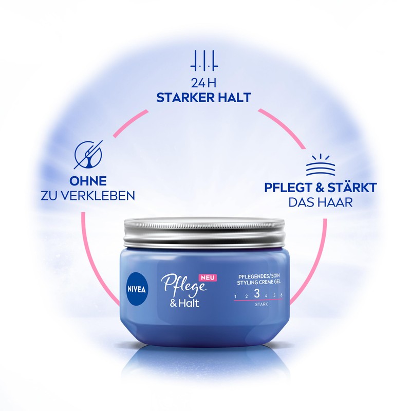 Nivea Hair Gel Styling Cream - Strong Hold - 1