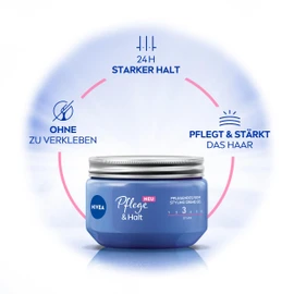 Nivea Hair Gel Styling Cream - Strong Hold - 1 x 150 ml Care & Hold Hair Gel