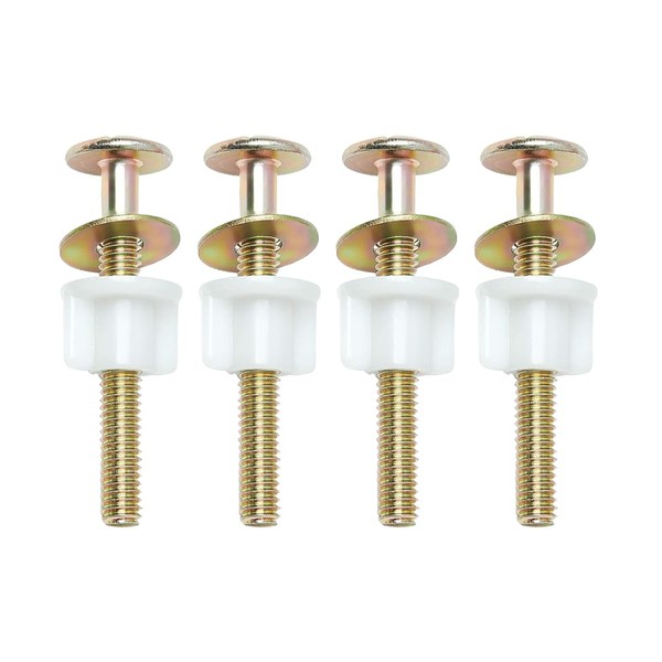 NYGHMY 4-Pack Steel Toilet Seat Screws, Hinge Bolts and Nuts,