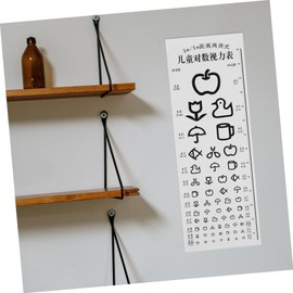 ULTECHNOVO 1 Set Visual Testing Chart Standard Eye Test Wall Chart for Classroom Use Design for Eye Examinations and Vision Testing Printing for Easy Identification