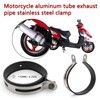 Minho 2 Piece Universal Motorcycle Exhaust Bracket Clip Hardware Bracket