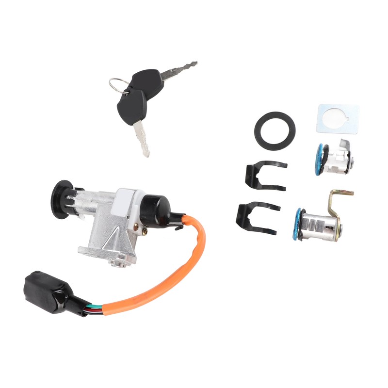 Ignition Switch Assembly Stainless Steel for Chinese GY6 Electric Scooter