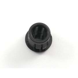 3/8" Black Nylon Hole Plugs Fits 3/8" Diameter Hole - Slightly Domed Convex Surface - Durable Nylon Plug Snaps Into Hole with Locking Tabs That Hold in Place - Provides Finished Appearance (12)