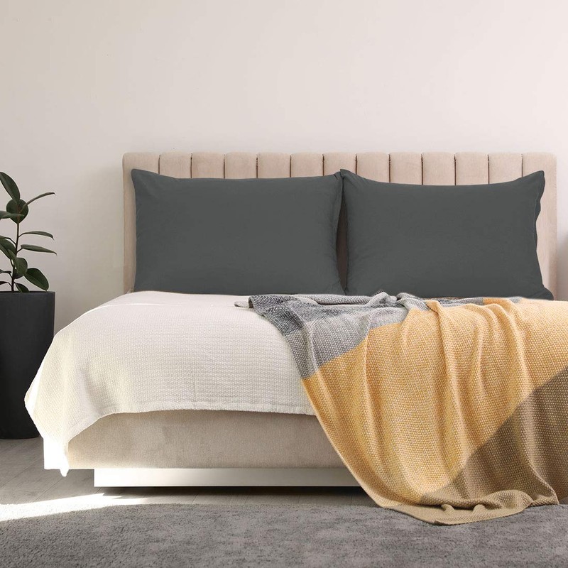 PiccoCasa Zippered Pillowcases, 100% Brushed Microfiber Polyester Pillow Case Cover,